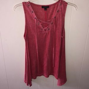 Front Side Laced/ No-Sleeve Shirt